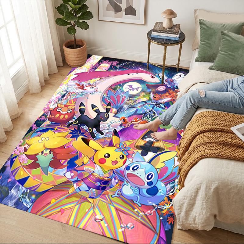 Pokemon Parade Living Room Nonslip Area Rug Soft Carpet For Bedroom Game Playroom Sofa Office Home Decor Doormat Christmas Gift C926391