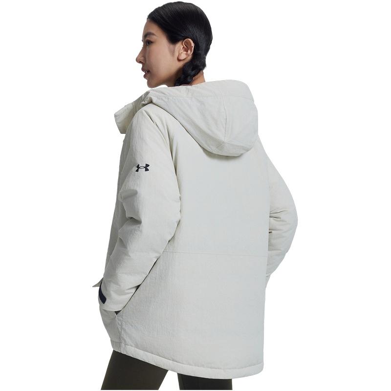 Under Armour FW25 EF Свободный Уличный Спорт Повседневный Кампус Модный Повседневный Короткий Пуховик с Капюшоном Теплый Удобный Универсальный 6011317-279