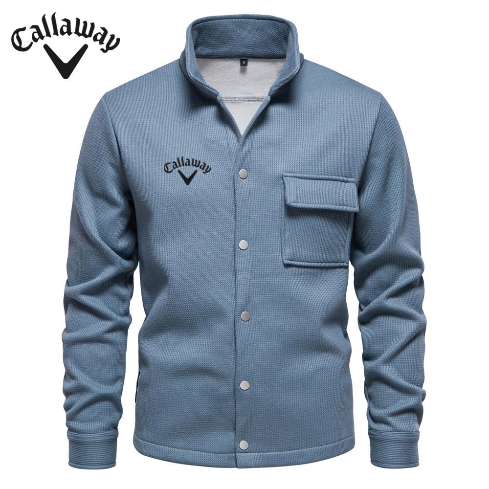Callaway Вышитый осенне-зимний новый мужской свитшот с длинными рукавами и лацканами, кардиган, декоративный пиджак с карманами