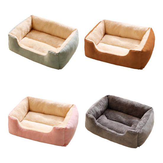 Plush Pet Nest Orthopedic Dog Sofa Bed for Small Medium Dogs Soft Cat Couch Washable Cat/Puppy Sleeping Bed