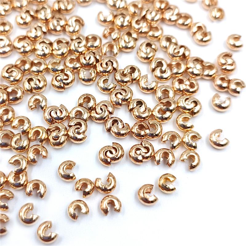 Концевая застежка 3/4/5 мм, ручная работа, C-застежка, позиционирующая бусина для браслета, материал «сделай сам», золото, серебряная застежка для сумки, застежка в форме полумесяца, аксессуары в форме полумесяца