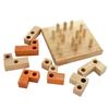Geometric Shape Cognitive Puzzle Game Wooden Logic IQ Intellectual Development Toys Brain Teaser Gifts For Kids Teens
