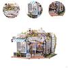 Dollhouse Miniature DIY Kits Tiny House Pet Club with Furniture Home Decor Mini Building