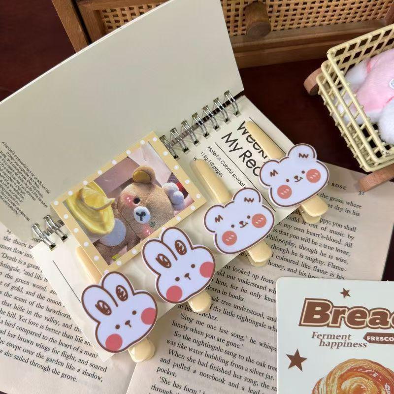 Traceless Cute Mosaic Cat Hair Clip for Girls - Fluffy Side Bang Clip