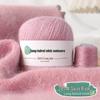 Бархатная пряжа из длинношерстного норки и кашемира: Ручная/Машинная вязка, Средней толщины