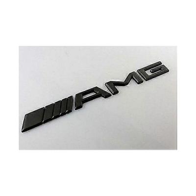 Матовая черная эмблема значок на багажник AMG, наклейка для всех Mercedes AMG