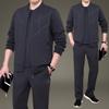 Spring Autumn   Men's Suit Loose-Fit Casual Plus Size Versatile Sportswear   3-Piece Set for Middle-Aged and Elderly