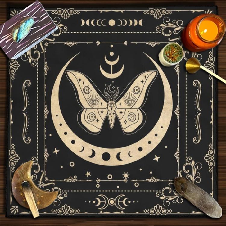 Tarot Card Tablecloth Altars Cloth Astrology Divinations NonSlip Mat Tapestry