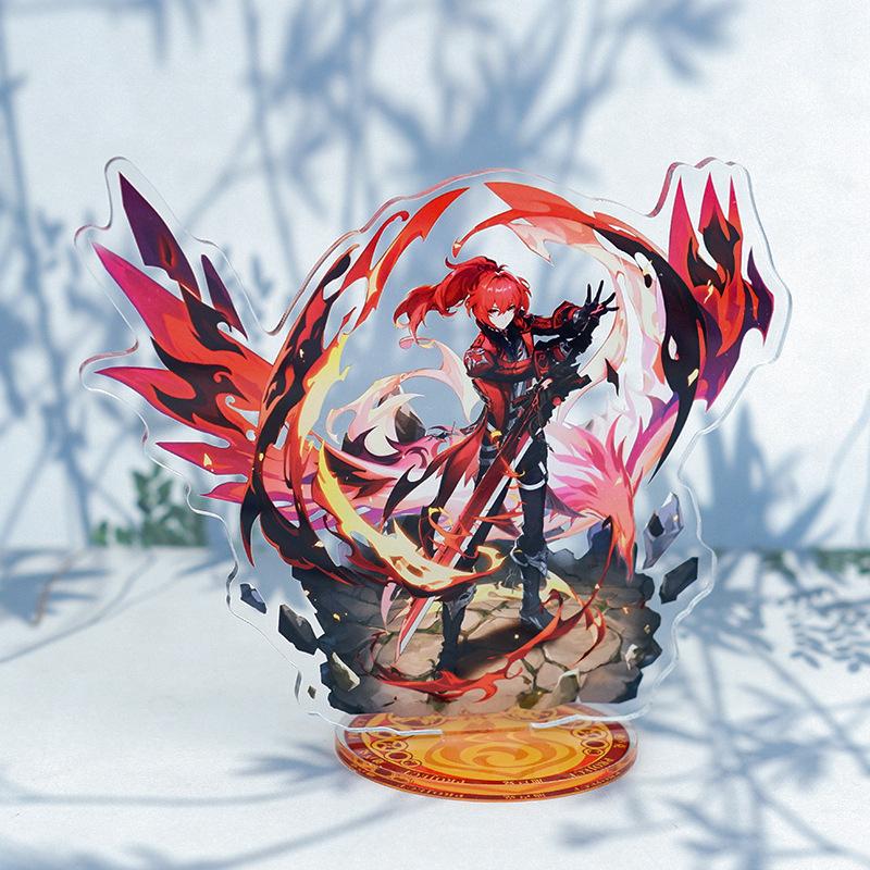 Anime Game Open World Impact Acrylic Cosplay Character Stand Acrylic Figure Stand Painted Desk Decor Ornament Gift