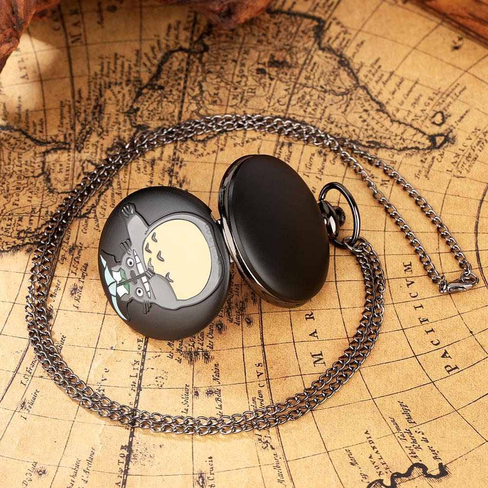 Креативные милые карманные часы с подвеской в виде зонтика и кота для мужчин и женщин