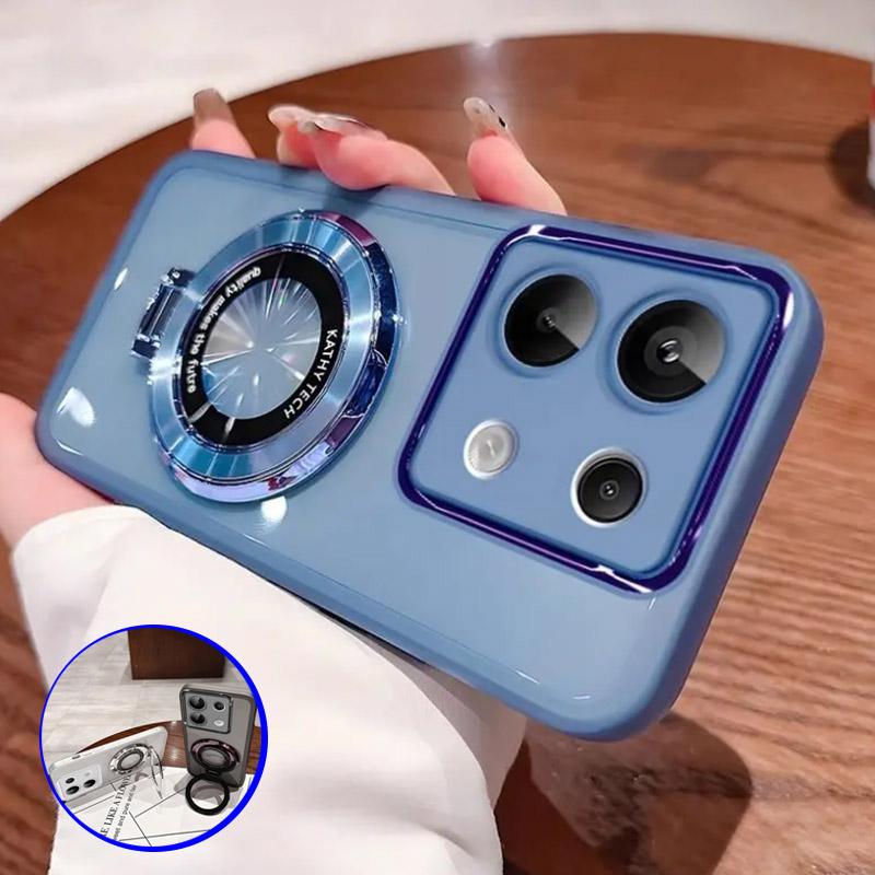 Для Magsafe Magnetic Stand Holder силиконовый чехол для Xiaomi Redmi Note 13 Pro Plus 4G 5G Note13 R 13R Pro прозрачный чехол