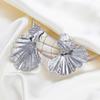Floral Alloy Earrings: European & American Style, Exaggerated Design for Women