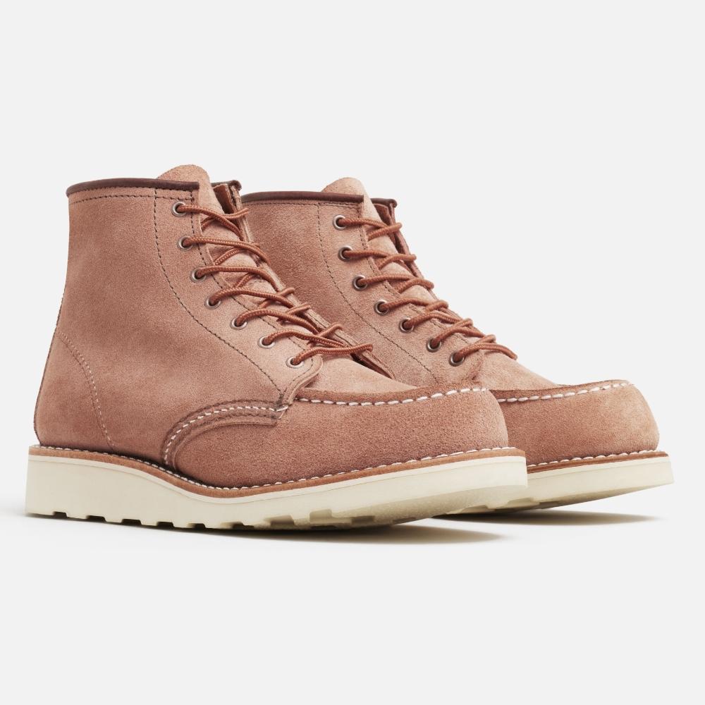 Redwing (Women'S) Red Wing 6-Inch Moc Toe 3319 - Dusty Rose Abilene