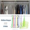 Household Clothes Storage Folding 5-Hole Clothes Hanger Magic Hanger Closet Organizer Space Saving