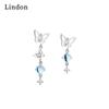 Lindon Copper Alloy Zircon Earrings Drop Earrings For Women Wedding Party Gifts