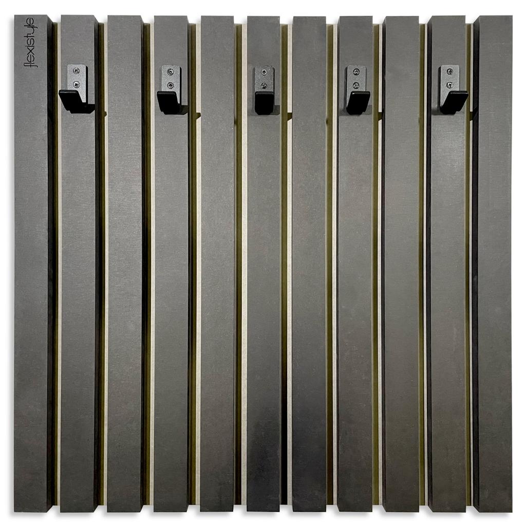 Wooden clothes hanger Lamele 60cm black