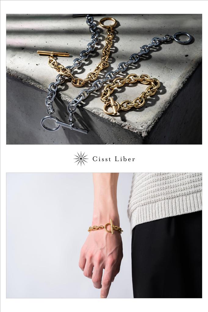 Браслет Якорь Цепь Камин Каминный Браслет Бренд Цепь Нержавеющая сталь Браслет Цепь Цепь Якорь Простой Серебряный Окружность [Cisst