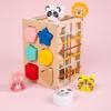 Wooden Shape Animal Color Blocks For Kids Diy Assembly Educational For Cognitive