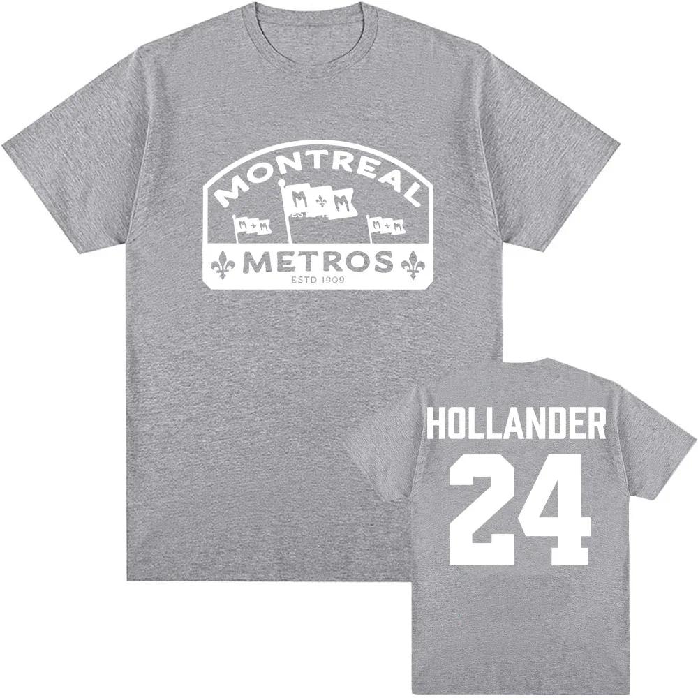 Шейн Холландер 24 Монреаль Метро Футболка ТВ Нагретое Соперничество Графический Принт Футболка Хлопок Свободный Женские/Мужские Футболки Одежда с Принтом