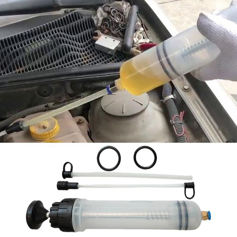 Car Oil Extractor Pump 500cc Steering Oil Suction Fluid Extractor Automobile Manual Extraction Fill Suction Syringe For Minivans