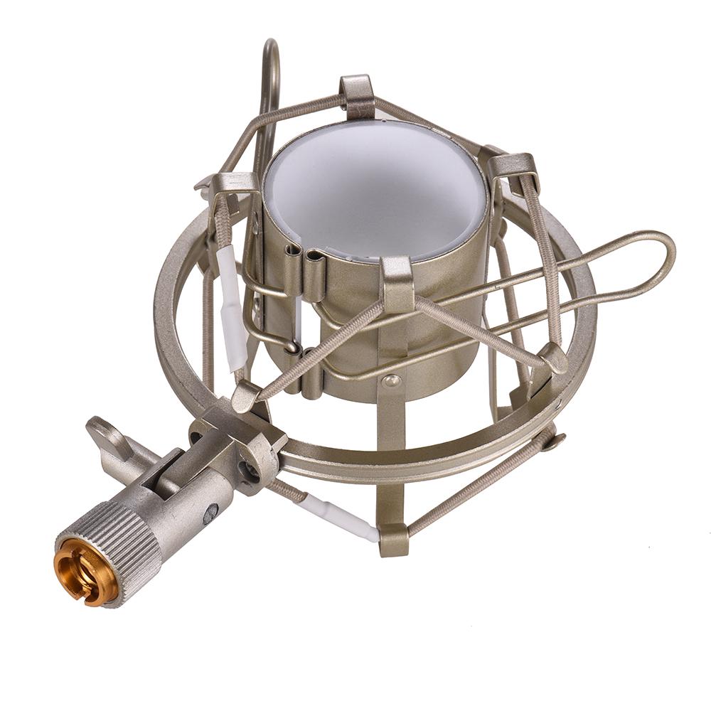 Металлический универсальный конденсаторный микрофон, противоударный держатель для микрофона, антивибрационный кронштейн для онлайн-подключения