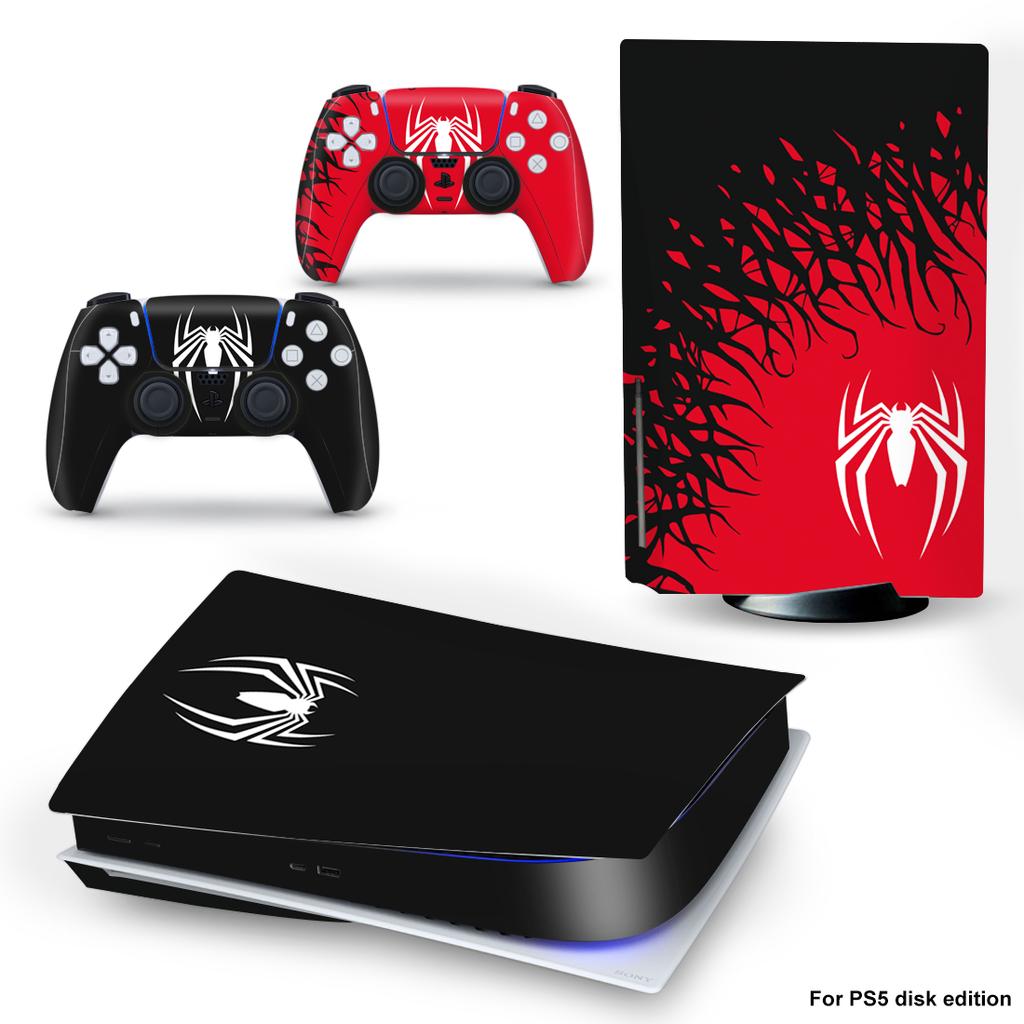 Виниловая наклейка-скин для консоли PS5 Edition Disc с набором из 2 наклеек для геймпадов контроллеров, защитный чехол-обертка для аксессуаров PS5