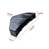 New 4pcs Universal Car Red Black Carbon Fiber Pattern Modified Shark Fin Rear Spoiler Rear Bumper Lip Diffuser Anti-collision