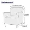 Banquet Armchair Slipcover Stretch Jacquard Chair Covers 1-Piece Sofa Cover Soft ArmChair Cover Single Couch Cover Furniture Protector for Living Room