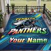 Custom Text Printed Rug Penrith Panthers Non Slip Floor Carpet For Home Room Decor