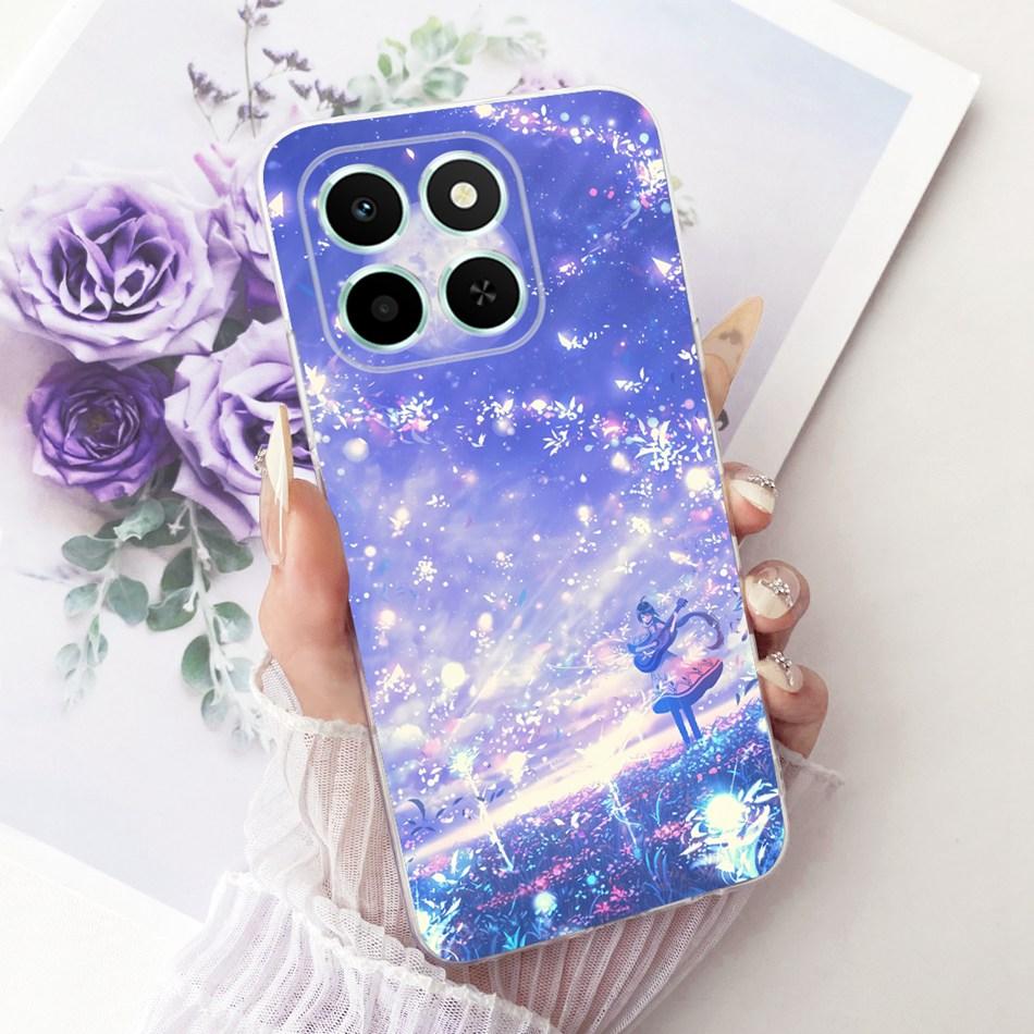 For Honor X6C Cute Flower Butterfly Cat Painted Case HonorX6c X 6C 4G NIC-LX1 LX2 LX3 Soft Silicone TPU Phone Cases