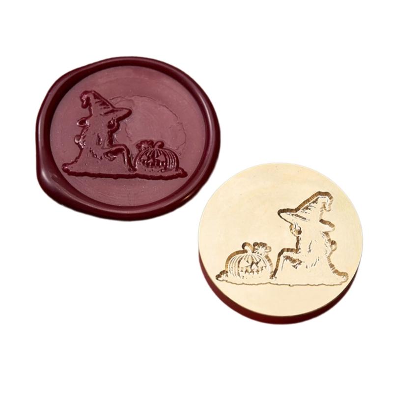 Восковая печать штамп для скрапбукинга украшения Ведьма тыквы Сургучный штамп