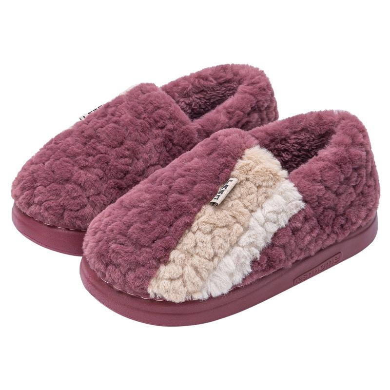 Пожилые хлопковые тапочки женские новые зимние нескользящие домашние комнатные сумка и теплые хлопковые туфли верхние хлопковые мопы мужские