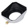 Lens Hood Silver Retro Square Lens Hood Shade for 40.5MM Digital Camera Mirrorless Camera Lens