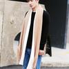 Korean Style Long Wool Tassel Scarf Thickened Winter Neckerchief Women Cashmere Scarf  Women/Male
