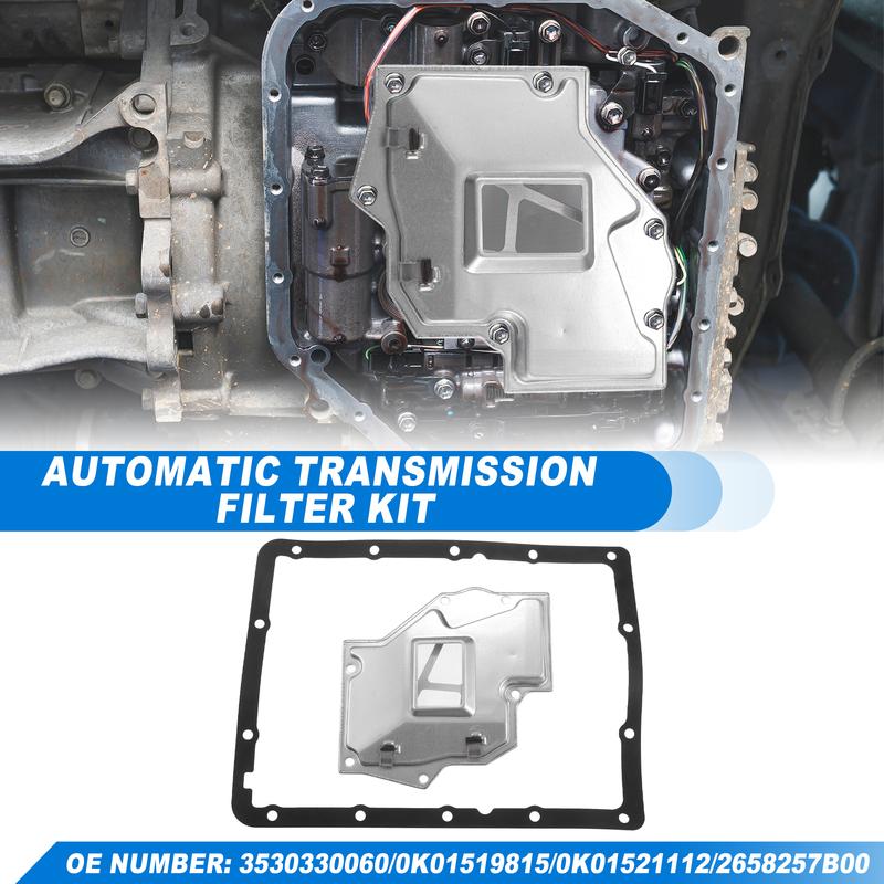 UXCELL A43DE Car Transmission Filter Oil Pan Gasket Kit Fit for Chevrolet No.3530330060