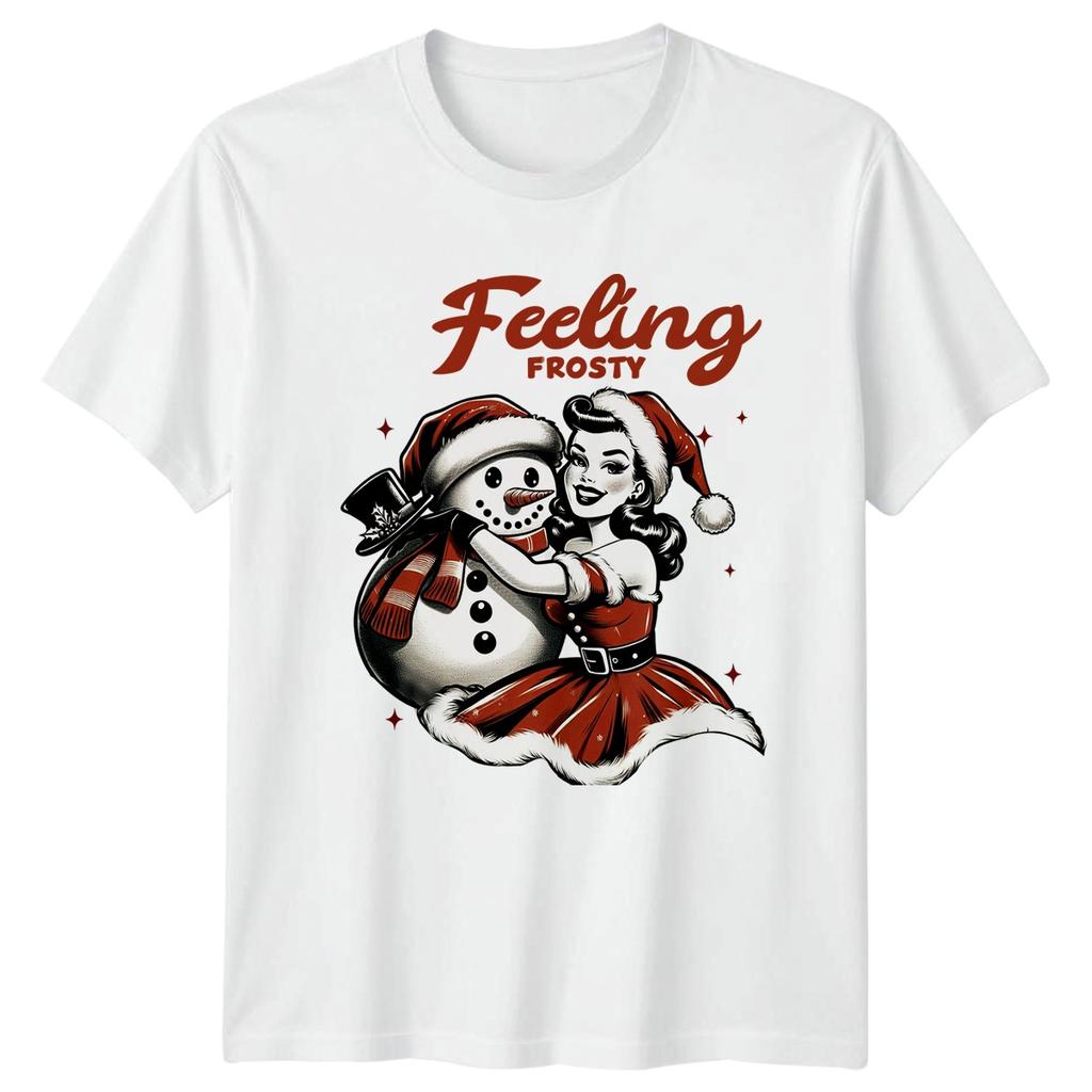 Feeling Frosty Christmas Holidays Unisexs TShirt Unisexs Graphic Tee