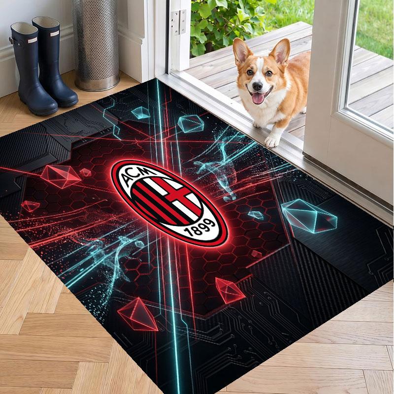 Soft Floor Carpet AC Milan Pattern Area Rug Decorative Mat For Home Room Decoration