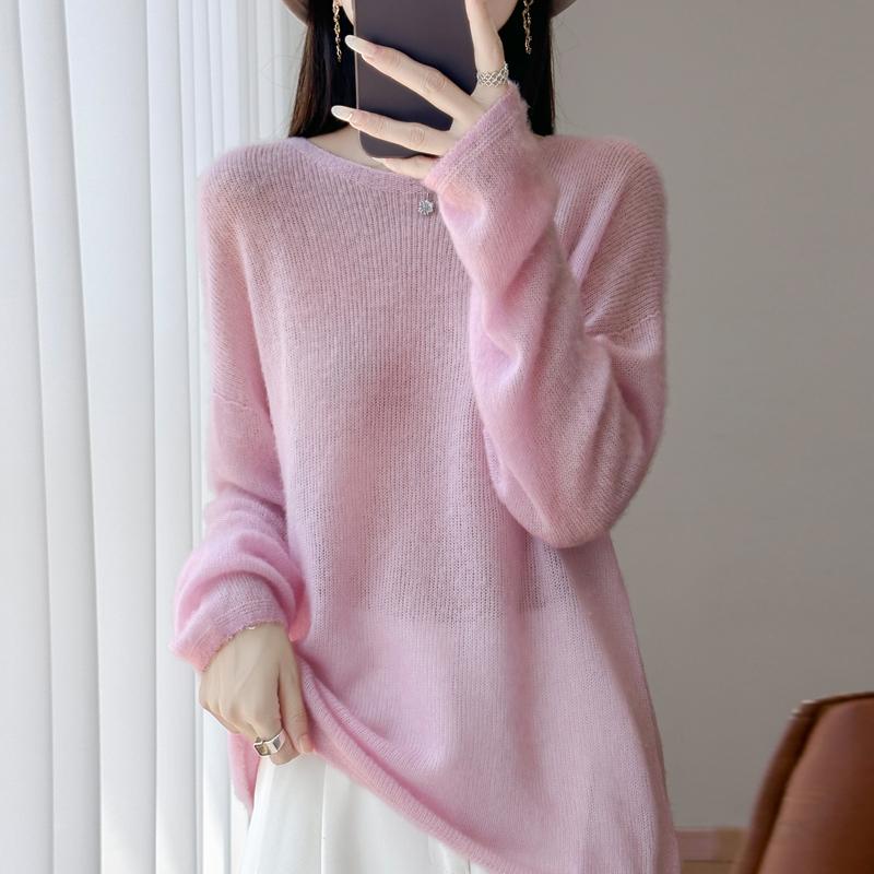 Женский кашемировый свитер Qinghe кашемир 30% кашемир 70% шерсть осенне-зимний пуловер теплый и модный