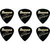 Ibanez  Ibanez  Медиаторы Paul Gilbert Signature 6 шт. [Черные] B1000pg Bk Короткая слеза Короткая слеза Черные