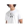 Calvin Klein Футболка с коротким рукавом и круглым вырезом с буквенным принтом, мужская, белая J30J325190-YAF