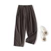Women's Spring 2025 Double-Pleated Straight-Leg Loose Commuter Pants