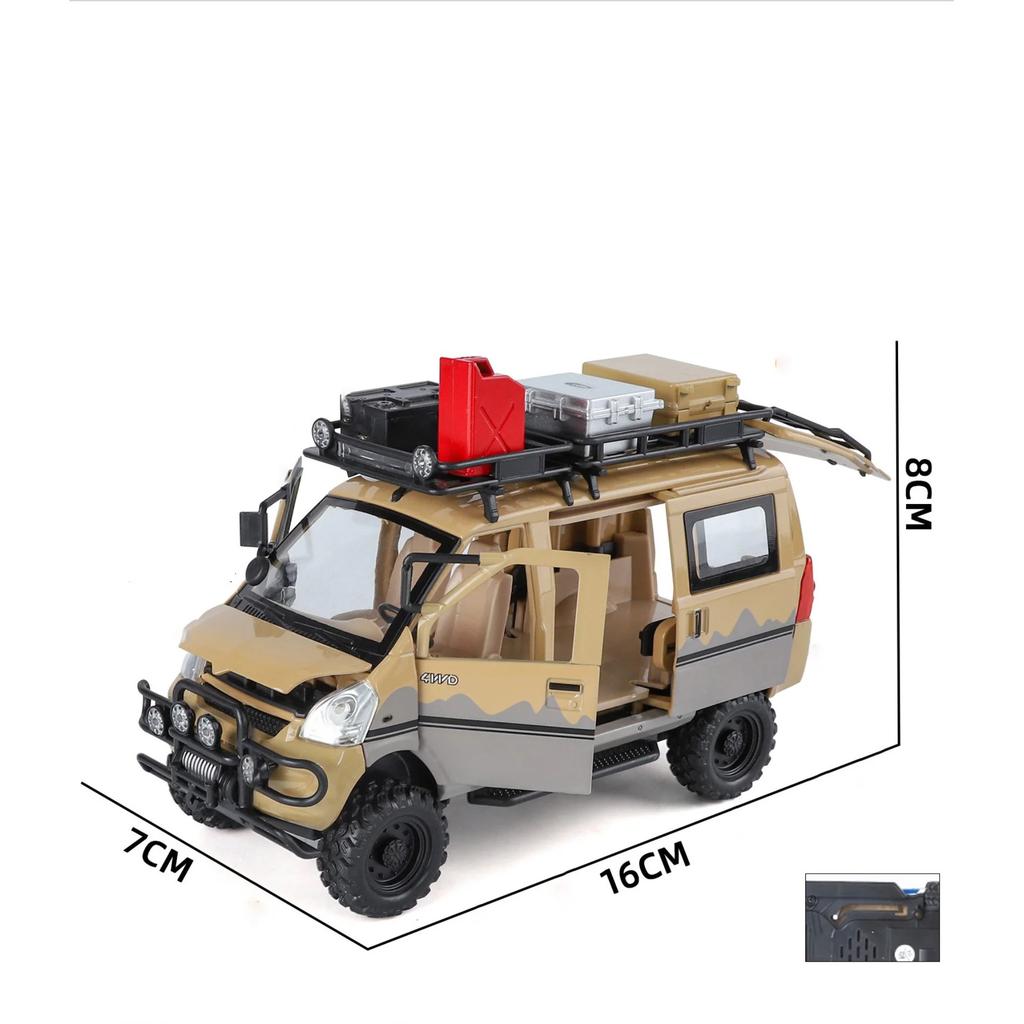 1/24 Wuling Внедорожная Версия Грузовик из Сплава Модель Литьевой Металл Модифицированные Внедорожники Модель Автомобиля Звук и Свет Детская Игрушка Подарок