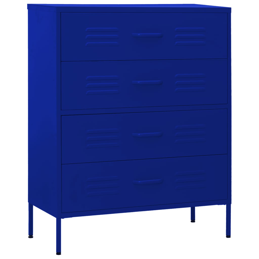 Blue Navy Sideboard 80 x 35 x 101.5 cm Steel