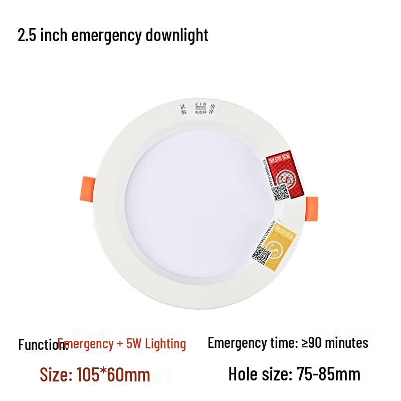 Gongyue 2.5-inch LED Emergency Downlight