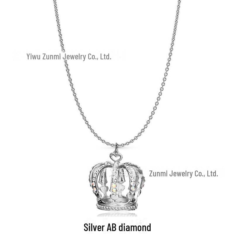 Crown Rhinestone Fashion Keychain Pendant for Bags, Cars, and Clothing