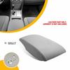 Крышка центрального подлокотника консоли, накладка, подходит для Toyota Camry 2007 08-2011, серая кожаная обшивка