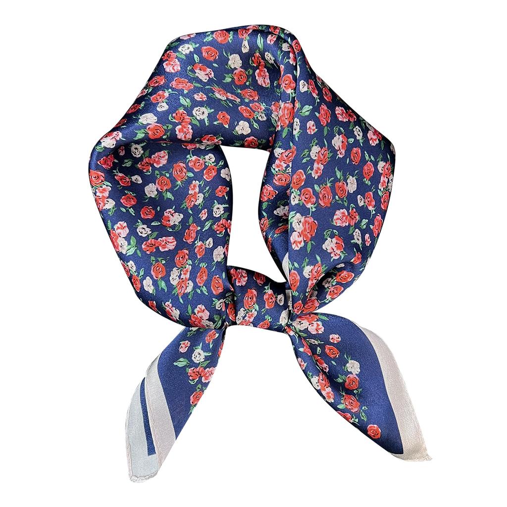 New 100% Natural Real Silk Scarf Women Bandana Square Scarves Wrap Kerchief Mulberry Fashion Luxury High Quality Hijab For Lady