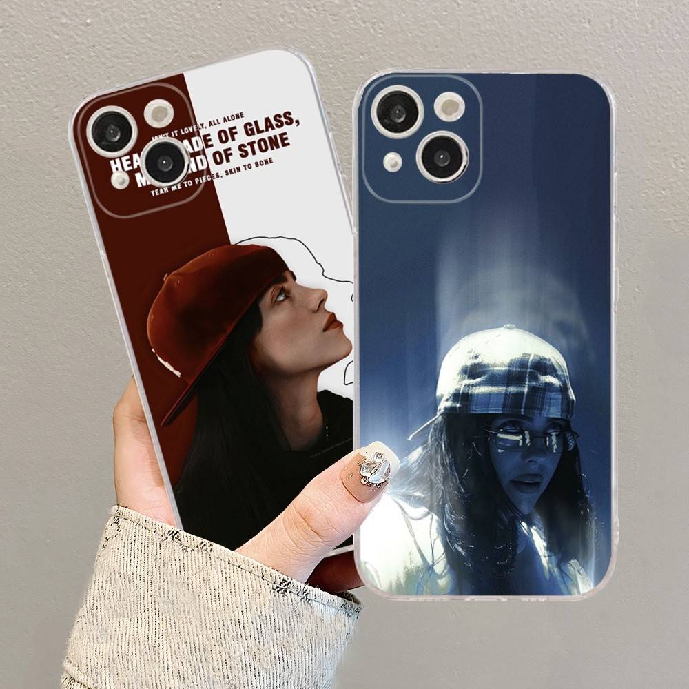 Чехол для телефона Billie Eilish B-E для iPhone 17 16 15 14 13 12 11 Pro Max Plus Мягкий чехол Персонализированный Сделай сам
