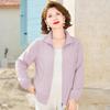 Pastel Women's Lightweight Breathable Collared Zipper Jacket