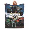 Плед Monster Jam Grave Digger Truck Шерстяной плед Домашний диван Печатный Мягкий Теплый Постельное белье